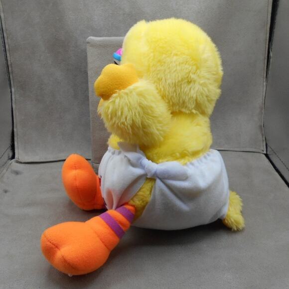 Vintage 1985 Hasbro Softies Baby Big Bird 11" Luv's Diaper Plush Promo - Picture 3 of 8